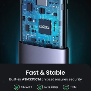 باکس هارد NGFF M.2 SSD یوگرین مدل CM400 10903 دارای اتصال سریع و پایدار می باشد.