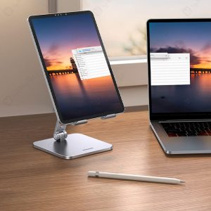 پایه نگهدارنده موبایل و تبلت یوگرین مدل 40393 LP134 قابل استفاده بر روی میز می باشد.