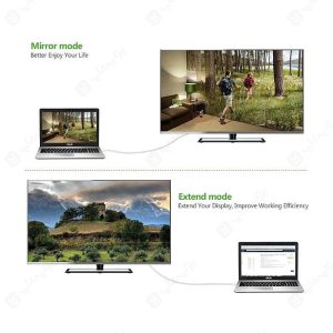 کابل Mini DisplayPort به HDMI یوگرین مدل 20848 MD101 به طول 1.5 متر دارای وضوح بالا می باشد.