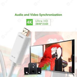 کابل Mini DisplayPort به HDMI یوگرین مدل 20848 MD101 به طول 1.5 متر با قابلیت انتقال صدا و تصویر HD می باشد.