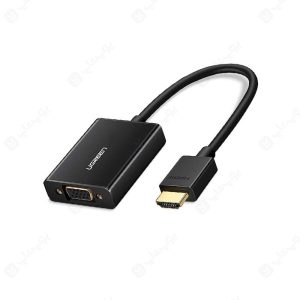 تبدیل HDMI به VGA یوگرین مدل MM102 40212 دررنگ بندی مشکی است.