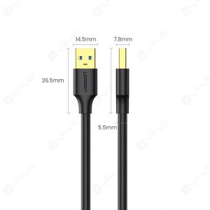 کابل لینک USB 3.0 دو سر نر یوگرین مدل US128 10369 به طول 0.5 متر در ابعاد مناسب می باشد.