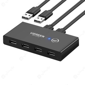هاب سوئیچ 2 در 4 پورت USB 2.0 دستی یوگرین مدل 30767 US216 با نشانگر LED می باشد.