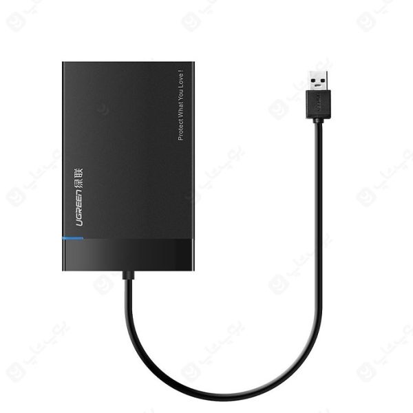 باکس هارد 2.5 اینچ USB 3.0 یوگرین مدل 30847 US221 در رنگ بندی مشکی است.