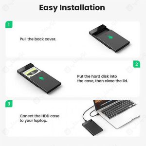 باکس هارد 2.5 اینچ USB 3.0 یوگرین مدل 30848 US221 با نصب آسان می باشد.