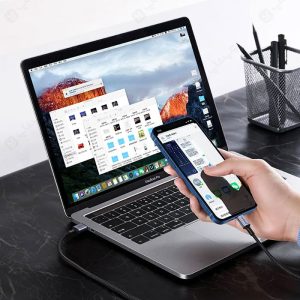 کابل Iphone Lightning یوگرین مدل 20592 US398 مناسب برای انتقال داده است.