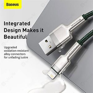 کابل شارژ USB به لایتنینگ بیسوس مدل CALJK-A به طول 1 متر با مقاومت بالا در برابر زنگ زدگی می باشد.