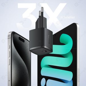 شارژر دیواری 30 وات GaN بیسوس مدل Cube Pro CCXFK30CE با قابلیت شارژ سریع می باشد.