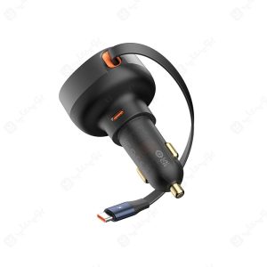 شارژر فندکی 60 وات بیسوس مدل Enjoyment Pro CCTXP-UC دارای کابل همراه می باشد.