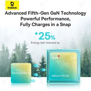 شارژر فندکی 40 وات بیسوس مدل Golden Contactor Pro CCJDZ-CX با تراشه نسل 5 گالین نیترید است.