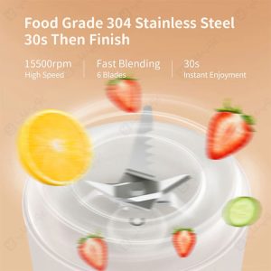 دستگاه مخلوط کن قابل حمل 500 میلی لیتر مدل Y03 Fruit Blender دارای تیغخ ضد زنگ می باشد.