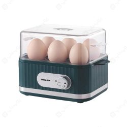 تخم مرغ پز هوشمند گرین لاین مدل GNSMEGGCKR دارای ظرفیت تا 6 عدد تخم مرغ می باشد.