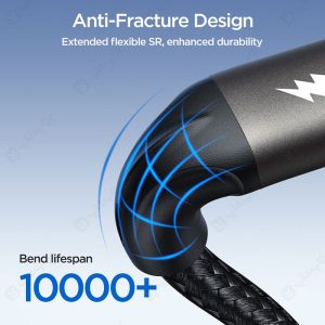 کابل شارژ USB به تایپ C جویروم مدل A25 به طول 2 متر با انعطاف پذیری بالا است.