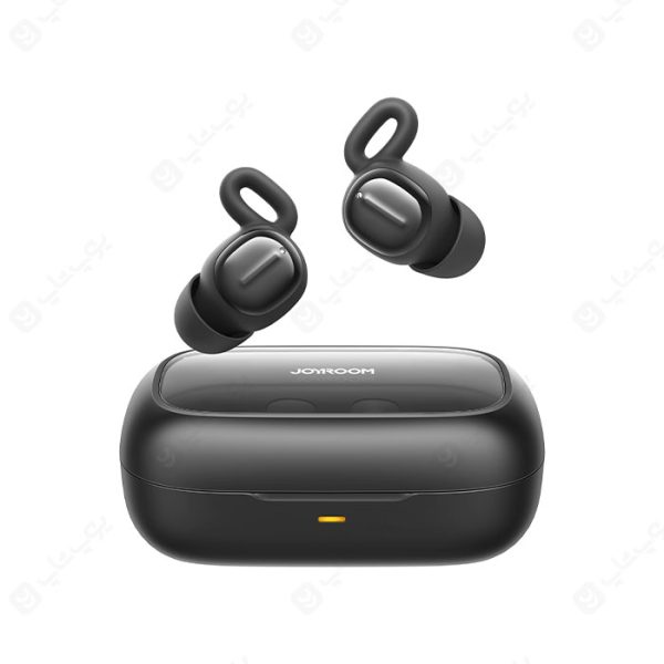 هندزفری بی سیم جویروم مدل Cozydots JR-TS1 در رنگ بندی مشکی است.