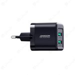 شارژر دیواری جویروم مدل JR-TCN01EU 53 شارژر دیواری جویروم مدل JR-TCN01 در رنگ بندی مشکی است.