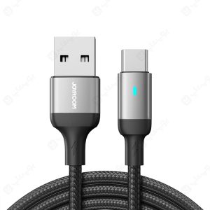 کابل شارژ USB به تایپ C جویروم مدل S-UC027A10 به طول 1.2 متر در رنگ بندی مشکی می باشد.