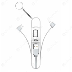 کابل تبدیل USB به تایپ C، لایتنینگ و میکرو الدینیو مدل LC-130 دارای یک مبدل میکرو به تایپ C می باشد.