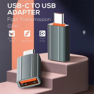 تبدیل OTG تایپ C به پورت USB الدینیو مدل LC140 با ابعاد مناسب می باشد.
