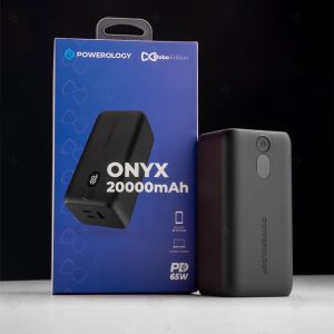 پاوربانک 65 وات 20000mAh پاورولوژی مدل Onyx Mobo Edition با توان خروجی 65 وات می باشد.