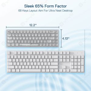 کیبورد بی سیم گیمینگ مکانیکال ردراگون مدل CASTOR PRO K631-PRO در سایز 65% می باشد.