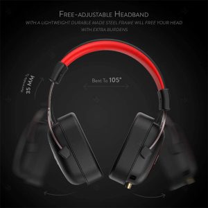 هدست گیمینگ سیمی ردراگون مدل H510-1 ZEUS 2 7.1 با قاب آلومینیومی با دوام می باشد.
