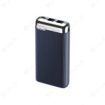 پاوربانک 20000mAh ریمکس مدل RPP-626 89 پاوربانک 20000mAh ریمکس مدل RPP-626 در رنگ بندی آبی است.