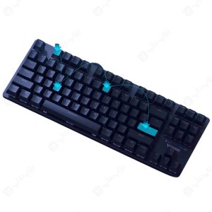 کیبورد بی سیم گیمینگ رپو مدل V500Pro-87 دارای عملکرد عالی است.
