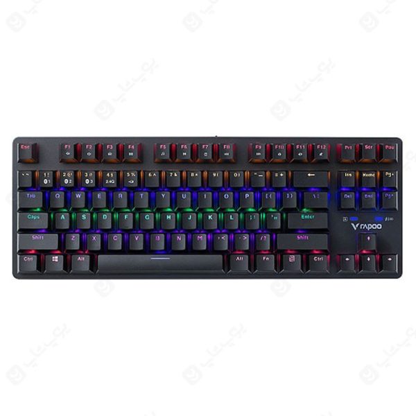 کیبورد بی سیم گیمینگ رپو مدل V500Pro-87 دارای نورپردازی RGB می باشد.