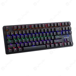 کیبورد بی سیم گیمینگ رپو مدل V500Pro-87 با حذف قسمت Num Pad می باشد.