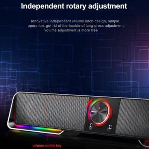 اسپیکر بلوتوثی ردراگون مدل Darknets GS570 دارای نورپردازی RGB می باشد.