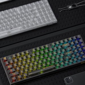 کیبورد بی سیم گیمینگ مکانیکال ردراگون مدل IRELIA PRO K658-PRO دارای نورپردازی RGB با 20 حالت مختلف می باشد.