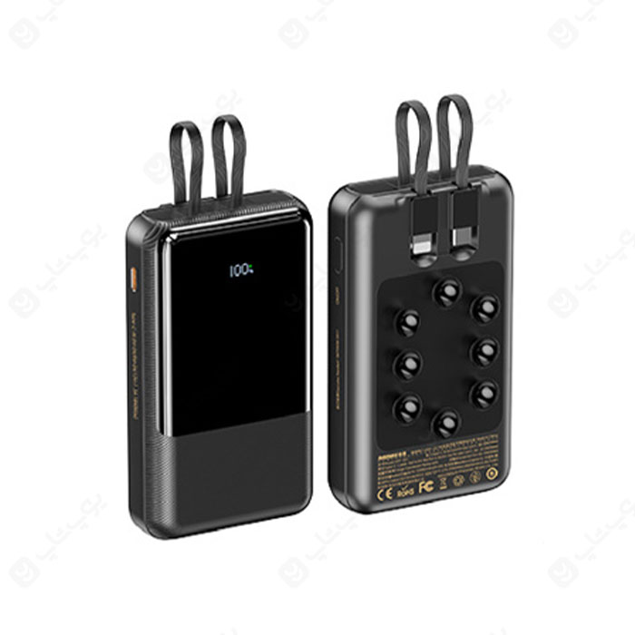 پاوربانک 20000mAh ریمکس مدل RPP-581 با کابل تایپ C و لایتنینگ