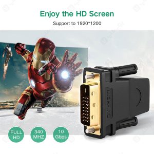 تبدیل 1+24 DVI-D به HDMI یوگرین مدل 20124 با کیفیت تصاویر عالی می باشد.