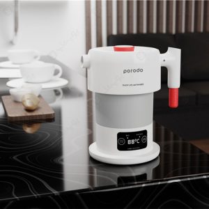 کتری برق تاشو قابل حمل پرودو مدل PORTABLE FOLDING ELECTRIC KETTLE PD-KTLD600 قابل حمل می باشد.