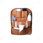 نظم دهنده پشت صندلی خودرو چرمی 53 نظم دهنده پشت صندلی خودرو دارای یک جیب برای دستمال کاغذی است.