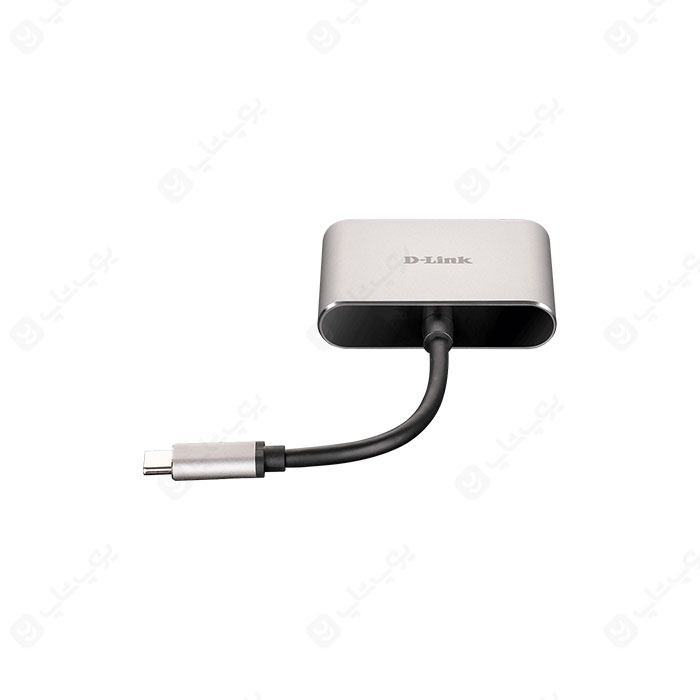 مبدل USB-C به VGA/HDMI دی-لینک مدل DUB-V210 دارای یک کابل 10 سانتی متری است.