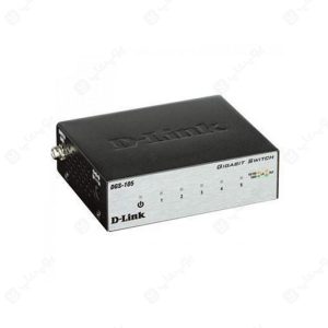 سوئیچ گیگابیتی ۵ پورت دی لینک مدل DGS-105 دارای نشانگر LED است.