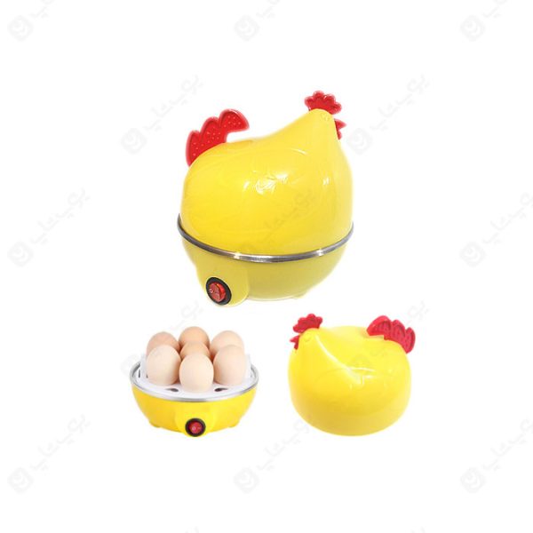 تخم مرغ پز برقی طرح مرغ مدل کاکلی دارای ظرفیت حداکثر 7 تخم مرغ است.
