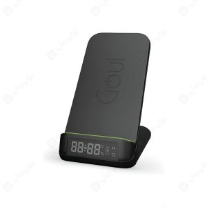 شارژر بی سیم و پایه نگهدارنده گوشی گوئی مدل G-Clock15WQi-K ( جعبه باز )