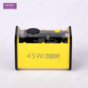 پاور بانک فست شارژ کلومن مدل KP20 45W 20000mAh دارای طراحی ارگونومیک است.