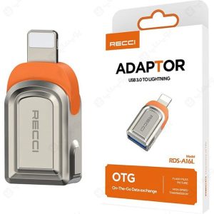 مبدل USB به LIGHTNING(آیفون) مدل RDS-A16L دارای وزنی سبک است.