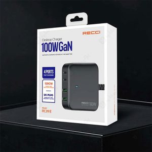 شارژر رومیزی فست شارژ 100W GaN رسی مدل RC39E از متریال با کیفیت ساخته شده است.