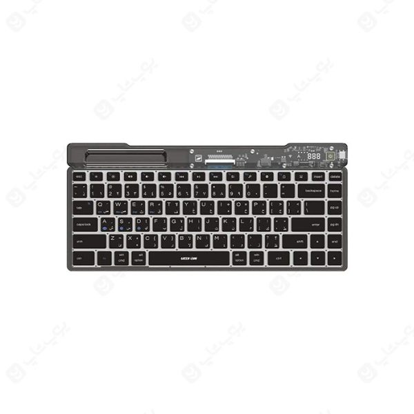 کیبورد شفاف بی سیم گرین لاین مدل Transparent GNTPKYBBK دارای قابلیت اتصال هم زمان به 3 دستگاه مختلف می باشد.