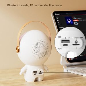 اسپیکر بلوتوثی قابل حمل مدل ASTRO XM-X66 دارای پورت جک 3.5 میلی متری می باشد.