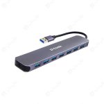 هاب 7 پورت USB 3.0 دی لینک مدل DUB-1370 در رنگ بندی خاکستری تیره می باشد.