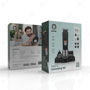 ماشین اصلاح شارژری گرین لاین مدل MEN GROMING KIT دارای 5 عدد سری و 4 عدد شانه است.