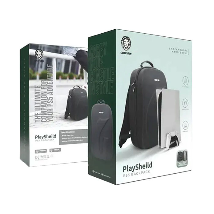 کوله پشتی پلی استیشن 5 گرین لاین مدل PlayShield GNPLYSP5BAG دارای فضای کافی می باشد.