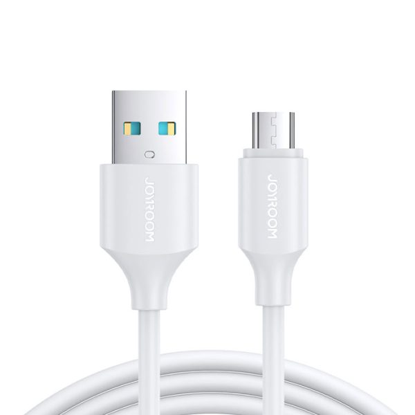 کابل شارژ USB به میکرو USB جویروم مدل S-UM018A9 در رنگ بندی شفید می باشد.