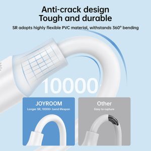 کابل شارژ USB به میکرو USB جویروم مدل S-UM018A9 با انعطاف پذیری بالا می باشد.