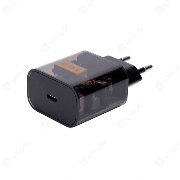 شارژر دیواری کلومن مدل KC-H125 Transparent با پورت خروجی تایپ C می باشد.